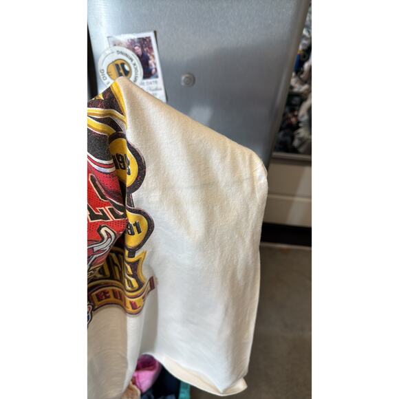 Vintage NBA Chicago Bulls 1996 Greatest Team Ever Championship Starter T Shirt - Picture 7 of 7